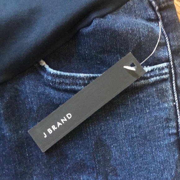 NWT! J Brand Selena floral pattern distressed maternity crop jeans - Picture 5 of 10